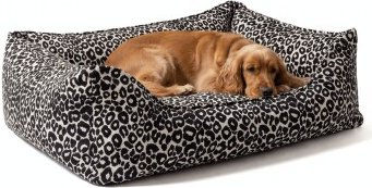 PAW WOW Hundebett LEONIE Beige-Schwarz Größe L mit Memory Foam und OEKO-TEX STANDARD 100 – Bild 1 von 3