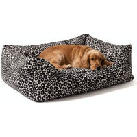Produktbild von PAW WOW Hundebett LEONIE Beige-Schwarz Größe L mit Memory Foam und OEKO-TEX STANDARD 100