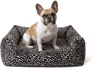 PAW WOW Hundebett Leonie Orthopädisches Hundekörbchen mit Memory Foam Beige Schwarz Größe L – Bild 1 von 5