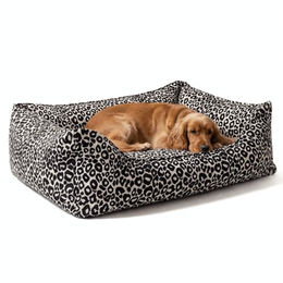 PAW WOW Hundebett Leonie Orthopädisches Hundekörbchen mit Memory Foam Beige Schwarz Größe L – Bild 1 von 6