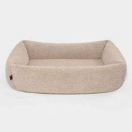 PAW WOW Hundebett Sven aus Plüsch Beige Größe L OEKO-TEX Standard 100 – Bild 1 von 8