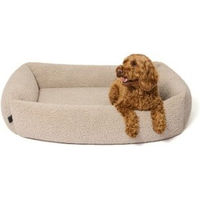 Produktbild von PAW WOW Hundebett Sven Orthopädisches Hundekörbchen mit Memory Foam in Greige Größe M OEKO-TEX zertifiziert