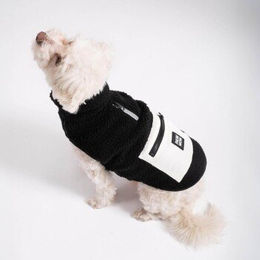 PAW WOW Hundejacke MIKA Teddy-Fleece Hundemantel mit Bauchschutz Schwarz Größe L - 1 Stk. – Bild 1 von 9