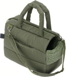 PAW WOW Hundetragetasche SARA für kleine Rassen wind- und wasserabweisend in Olive/Khaki – Bild 1 von 10