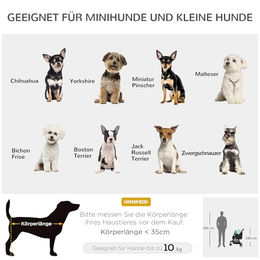 PawHut 2 in 1 Hundebuggy und Katzenbuggy klappbar für kleine Rassen bis 10 kg Grün - 1 Stk. – Bild 1 von 9