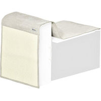 Produktbild von PawHut 2er Set Katzen Kratzmatte aus Sisal in Beige und Grau 130 x 45 x 0.3 cm