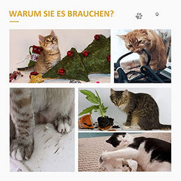 PawHut 2er Set Kratzmatte aus Sisal für Katzen als Kratzschutz für Sofa und Sessel Beige und Grau 130 x 45 x 0,3 cm – Bild 1 von 4