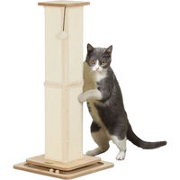Produktbild von PawHut 3-in-1 Kratzbaum für Katzen aus Sisal mit Spielball in Beige 87cm - 1 Stk.