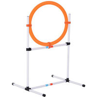 Produktbild von PawHut Agility-Gerät Laufstall für Hunde aus Kunststoff in Weiß und Orange