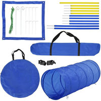 Produktbild von PawHut Agility Hundesport Trainingsset aus Polyester in Blau und Gelb