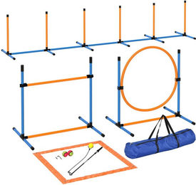 Produktbild von PawHut Agility Set für Hunde 7-teilig buntes Agility-Trainingstraining-Set