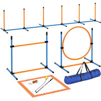 Produktbild von PawHut Agility Set für Hunde 7-teilig buntes Agility-Trainingstraining-Set