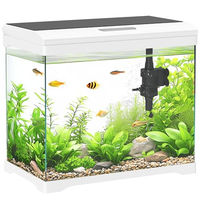 Produktbild von PawHut Aquarium mit LED-Beleuchtung und Filtersystem 17L Weiß - 17 l