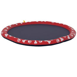 PawHut Aufblasbare Sprinkler Matte für Hunde 150 cm Rutschfestes Splash Pad Wasserspielmatte für den Garten - 150 cm – Bild 1 von 9
