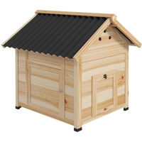 Produktbild von PawHut Entenstall aus Holz mit Kippdach und Doppeltür für Enten