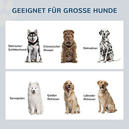 PawHut Erhöhte Futterstation für große Hunde mit 2 Edelstahlnäpfen und Schublade Weiß 36 cm hoch - 2 x 2 l – Bild 1 von 7