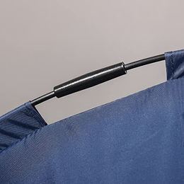 PawHut Erhöhtes Hundebett mit Baldachin aus Polyester für Hunde in Blau oder Schwarz – Bild 1 von 7