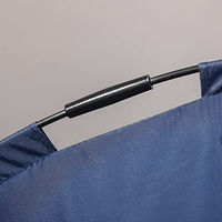 Produktbild von PawHut Erhöhtes Hundebett mit Baldachin aus Polyester für Hunde in Blau oder Schwarz