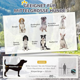 PawHut Fahrradanhänger für Hunde aus wasserfestem Oxford-Gewebe mit Fenster und Reflektoren für Hunde bis 30 kg Grün – Bild 1 von 9
