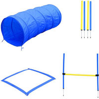 Produktbild von PawHut Hund Agility Set mit Hürde und Tragetasche aus Polyester und PE