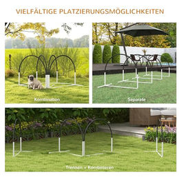 PawHut Hunde Agility Set 4-teilig aus Kunststoff mit Slalomstangen und Tragetasche in Schwarz und Weiß – Bild 1 von 8