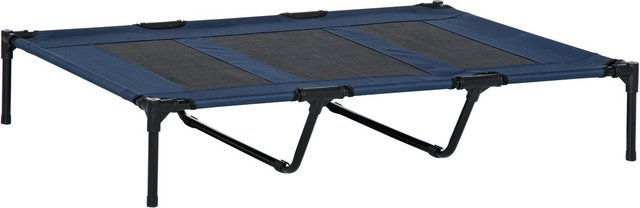 PawHut Hundebett Outdoor Hundeliege für Hunde und Katzen aus Oxford-Gewebe Dunkelblau 122 x 92 x 23 cm – Bild 1 von 7