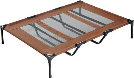 PawHut Hundebett Outdoor XL für große Rassen aus Oxford-Gewebe Braun Schwarz – Bild 1 von 13