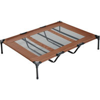 Produktbild von PawHut Hundebett Outdoor XL für große Rassen aus Oxford-Gewebe Braun Schwarz
