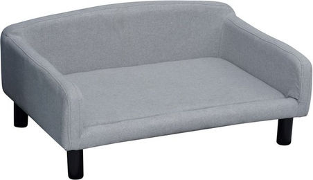 PawHut Hundebett Sofa für Hunde und Katzen aus Polyester in Grau – Bild 1 von 12