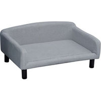 Produktbild von PawHut Hundebett Sofa für Hunde und Katzen aus Polyester in Grau