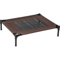 Produktbild von PawHut Hundebett und Katzenbett Outdoor aus Oxford-Gewebe Braun 76 x 61 x 18 cm