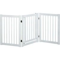 Produktbild von PawHut Hundegitter Absperrgitter für Hunde Weiß 155 x 76 cm