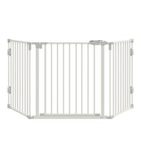 Produktbild von PawHut Hundegitter freistehend und verstellbar weiß 202,5 x 76 cm mit 3 Paneelen
