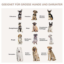 Produktbild von PawHut Hundekäfig Möbel aus Stahl und Holz Eiche Weiß 106 x 60 x 76 cm für große Hunde bis 30 kg