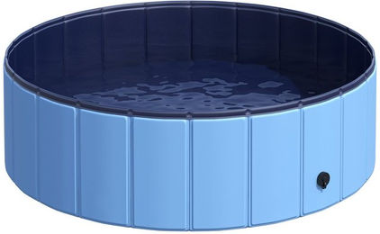 Produktbild von PawHut Hundepool Planschbecken Blau Ø100 x H30 cm wasserdicht