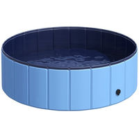 Produktbild von PawHut Hundepool Planschbecken Blau Ø100 x H30 cm wasserdicht