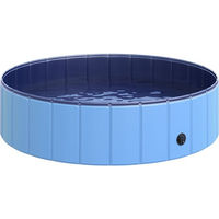 Produktbild von PawHut Hundepool Planschbecken Blau Ø120 x H30 cm wasserdicht