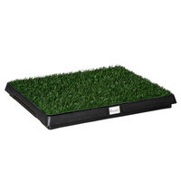 Produktbild von PawHut Hundetoilette für Welpen mit Kunstgras in Grün 63x51cm - 63 cm