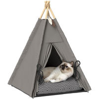 Produktbild von PawHut Katzenhöhle Kuschelhöhle aus Oxford-Gewebe für Katzen und Mini Hunde in Größe S