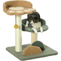 Produktbild von PawHut Katzenkratzbaum klein mit 2 Ebenen und Spielball aus Sisal 52 cm