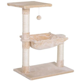 PawHut Kratzbaum für Katzen mit Sisal und Plüsch, Beige, 50 x 36 x 70 cm – Bild 1 von 2