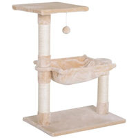Produktbild von PawHut Kratzbaum für Katzen mit Sisal und Plüsch, Beige, 50 x 36 x 70 cm