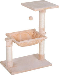 PawHut Kratzbaum für Katzen aus Holz in Beige 50 cm – Bild 1 von 2