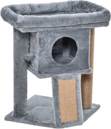 PawHut Kratzbaum für Katzen in Grau aus Holz 40 x 40 x 57 cm – Bild 1 von 9
