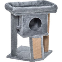 Produktbild von PawHut Kratzbaum für Katzen in Grau aus Holz 40 x 40 x 57 cm