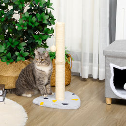 PawHut Kratzbaum für Katzen in Grau mit Seil 35 x 35 x 62 cm – Bild 1 von 4