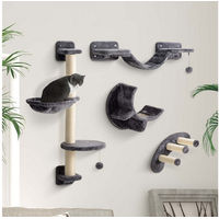 Produktbild von PawHut Kratzbaum für Katzen mit Hängematte und Katzenbrücke in Grau