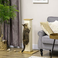 Produktbild von PawHut Kratzbaum für Katzen mit Sisal in Beige und Weiß