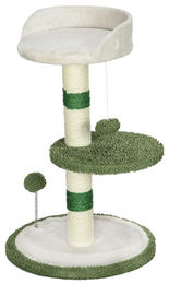 PawHut Kratzbaum Klein 64 cm Runder Katzenbaum mit Liegefläche, Spielball und Sisal – Bild 1 von 1