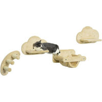 Produktbild von PawHut Kratzsäule für Katzen Beige mit Sisal und Plattformen